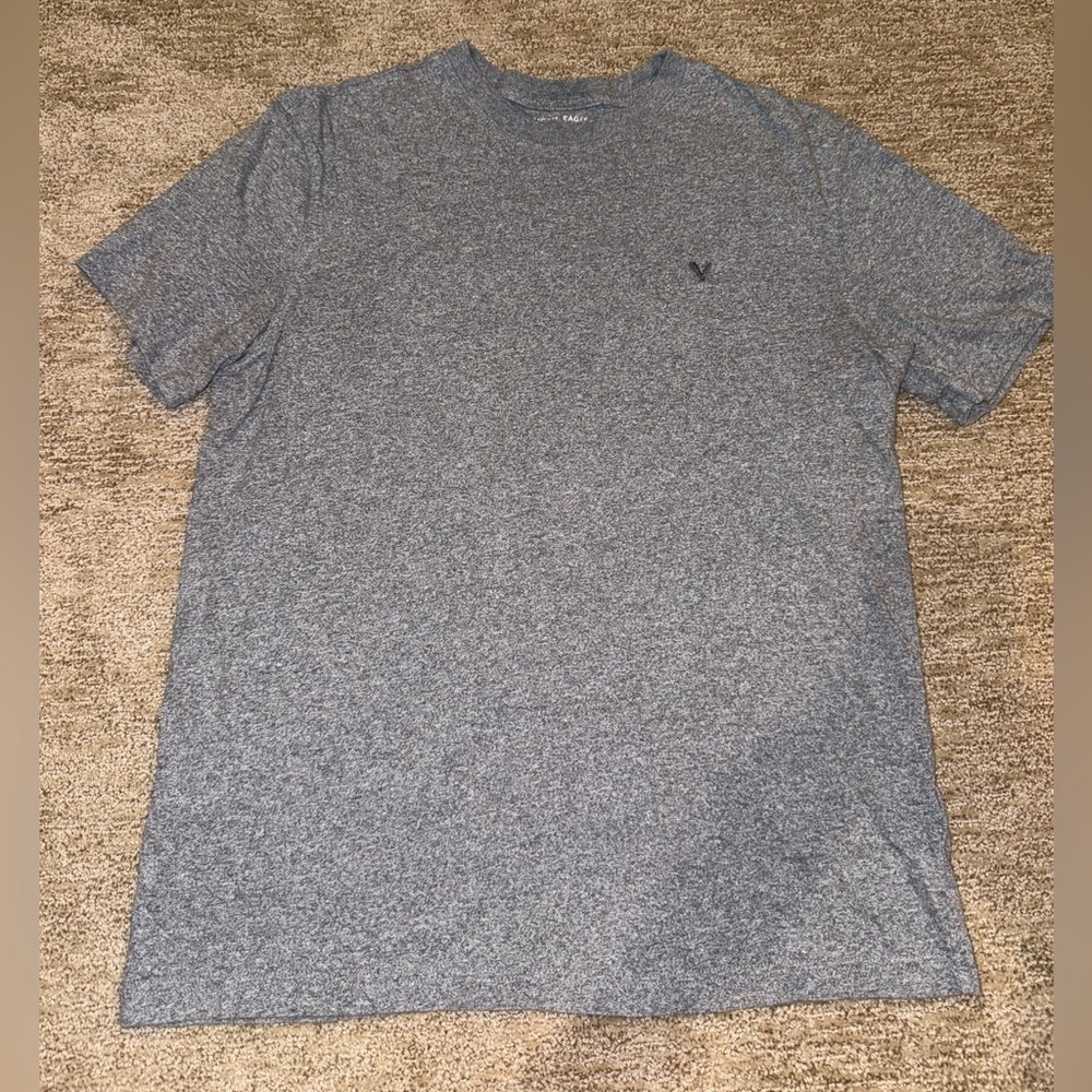 American Eagle Outfitters Men's grey Heather Tee